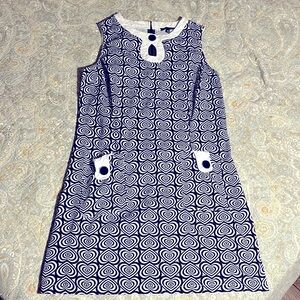 Vintage dress black and white